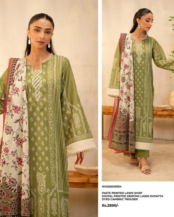 Zell bury Digital Printed Lawn - 4