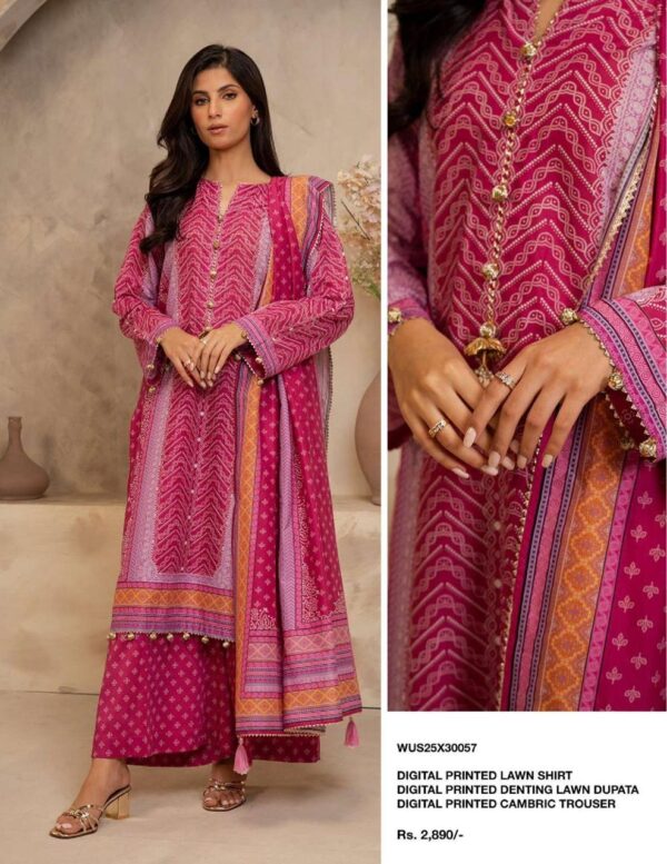 Zell bury Digital Printed Lawn - 5