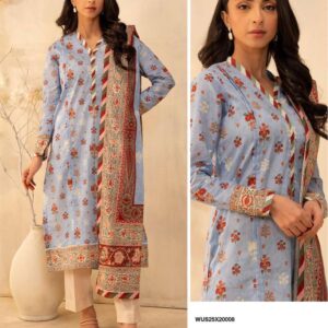 Zell bury Digital Printed Lawn - 8