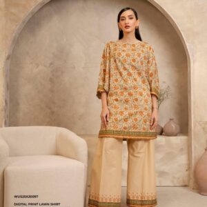 Zell bury Digital Printed Lawn - 12