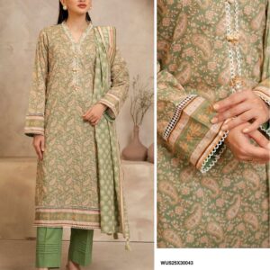 Zell bury Digital Printed Lawn - 14