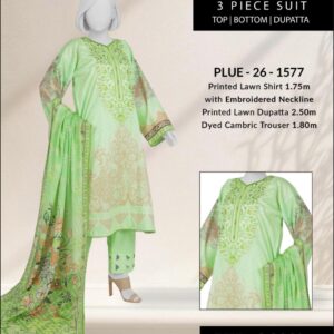 Printed Lawn Shirt - PLUE - 26-1577