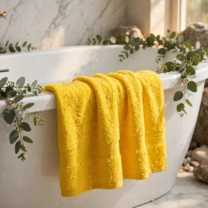 Mustard Yellow Cotton Hand Towel