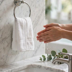White Cotton Hand Towel