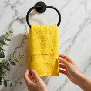 Mustard Yellow Cotton Hand Towel