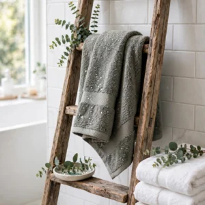 Cotton Bath Towel – Stone Grey