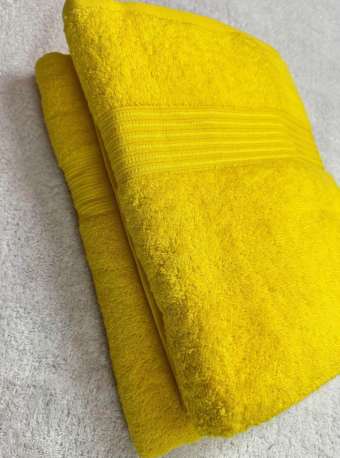 Mustard Yellow Cotton Hand Towel - Image 3