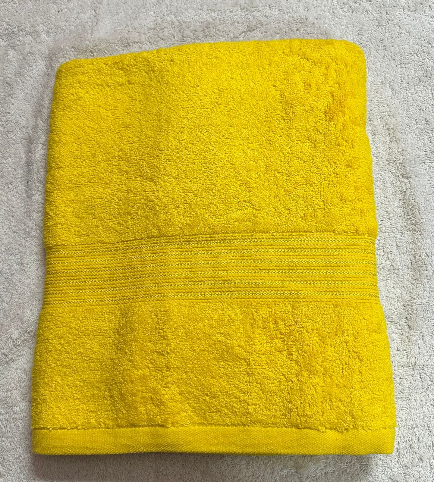 Mustard Yellow Cotton Hand Towel - Image 2